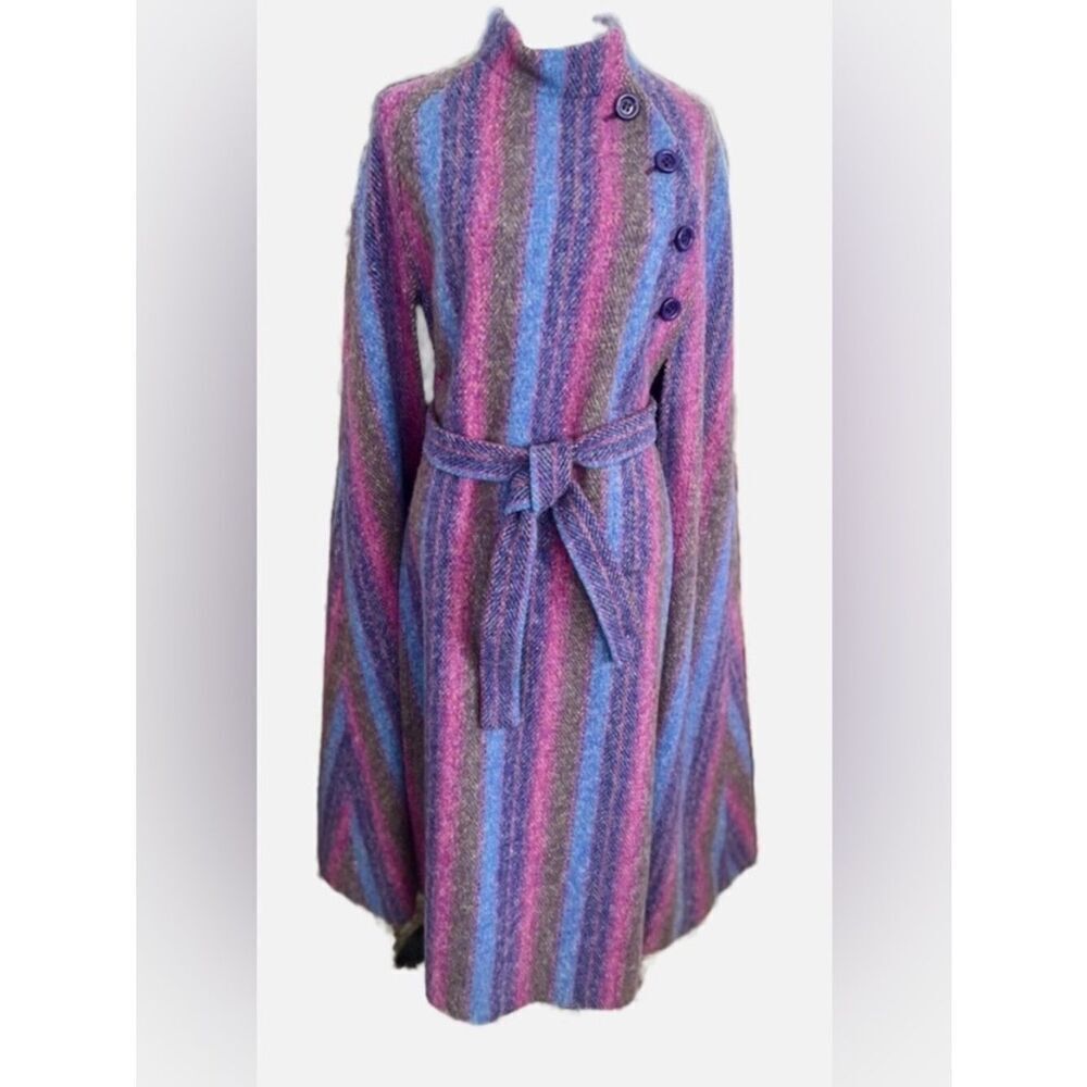 Jimmy Hourihan 1970s Irish Wool & Made in Ireland Cape/Coat RARE FIND Stunning